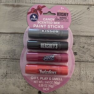 Hershey‎ PAINT STICKS Valentine/Love Gift, Play & Smell Candy Scent Paint Sticks